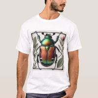 Japanese beetle painting 110924IREF232 - Watercolo