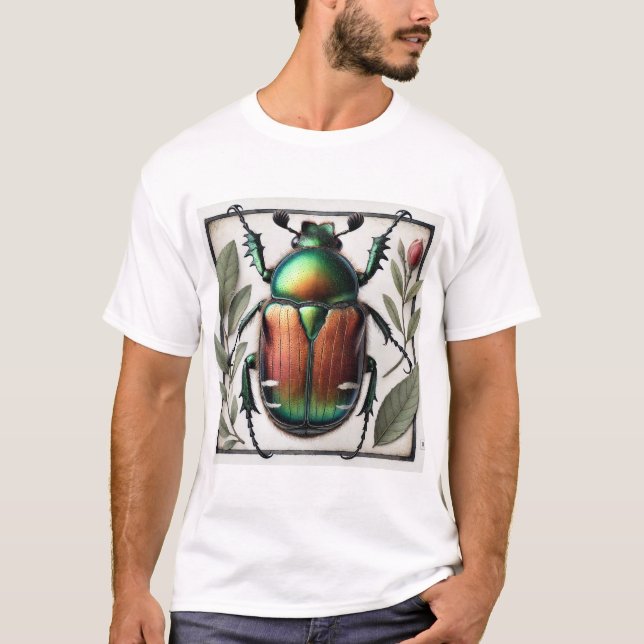Camiseta Japanese beetle painting 110924IREF232 - Watercolo (Anverso)