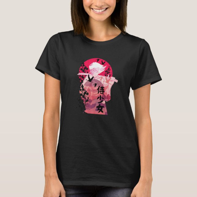 Camiseta Japanese Birds Flowers Women Inspirational (Anverso)