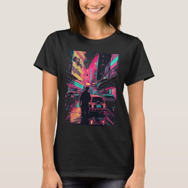 Camiseta Japanese Cyberpunks Tokyo Streetwear Aesthetic Gra (Anverso)