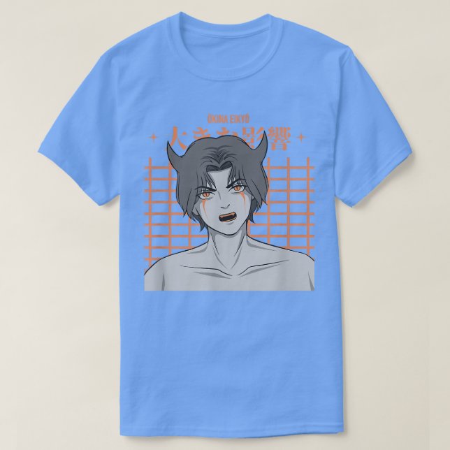 Camiseta Japanese Devil Boy Anime Character  Japan Aestheti (Diseño del anverso)