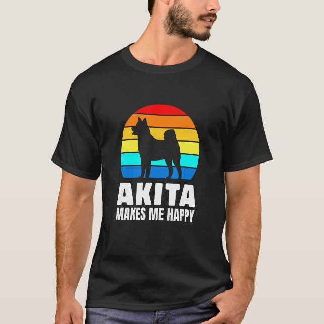 Camiseta Japanese dog breed lovers Akita (Anverso)