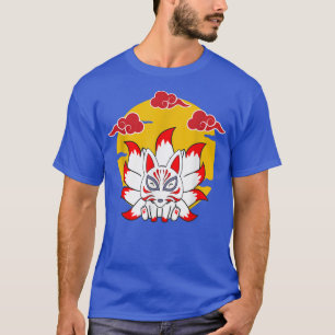 Camiseta Japanese Fo Cute Funny Anime Kawaii Kitsune Kami I