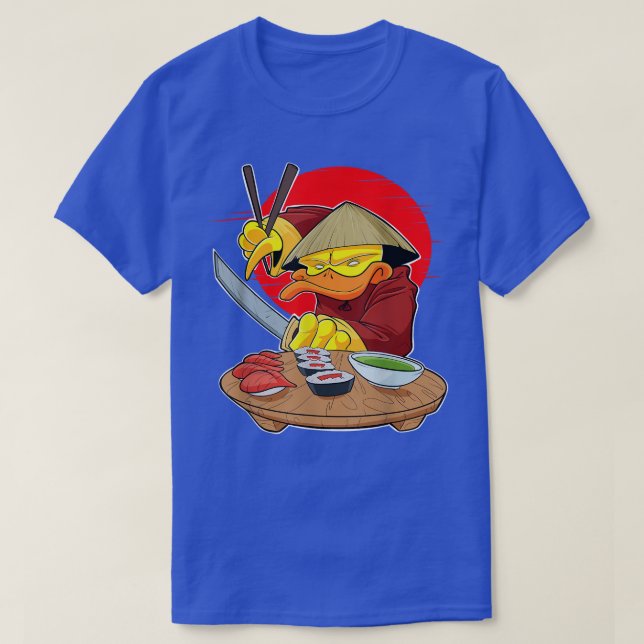 Camiseta Japanese Food I Maki Lover I Samurai Sushi Duck  ( (Diseño del anverso)