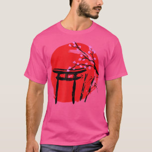 Camiseta Japanese Garden Japanese Torii Japan Samurai T-Shi