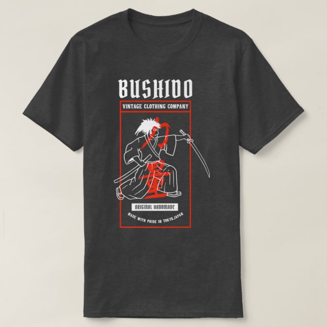 Camiseta Japanese Gift Martial Art Master Bushido Blade Ret (Diseño del anverso)