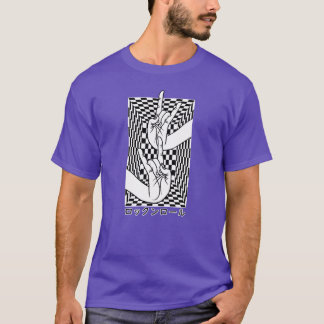 Camiseta Japanese Hands With Rock N Roll Mudra On Chess ret