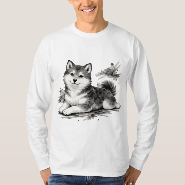 Camiseta 【Japanese Ink Puppy Long Sleeve T-Shirt】 (Anverso)
