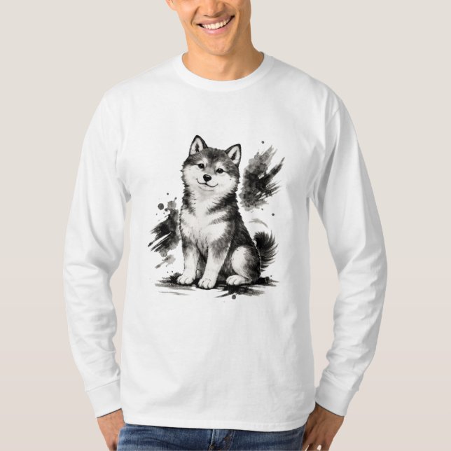 Camiseta 【Japanese Ink Puppy Long Sleeve T-Shirt】 (Anverso)