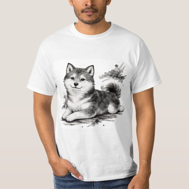 Camiseta 【Japanese Ink Puppy T-Shirt】 (Anverso)
