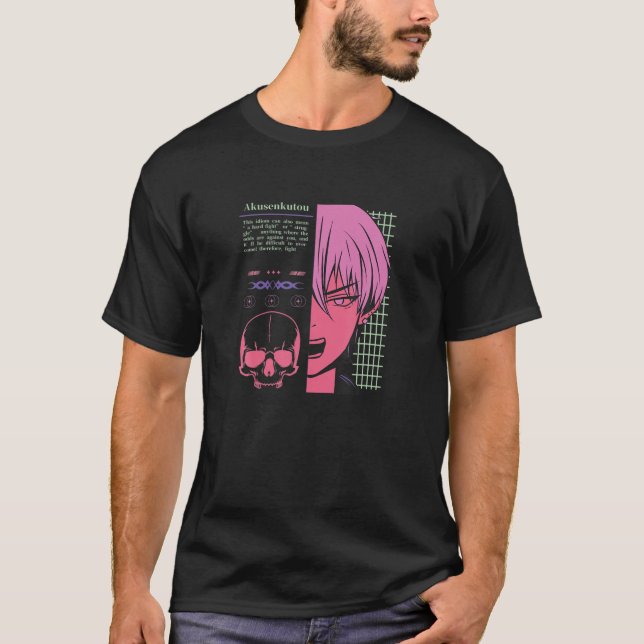 Camiseta Japanese Lofi Boy Anime Character - Japan Aestheti (Anverso)