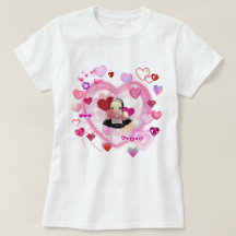 Japanese maid / Heart-heart-heart / T-shirt