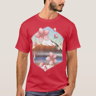 Camiseta Japanese Mountain Sakura Japan Floral Cherry Bloss