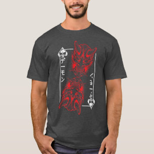 Camiseta Japanese Oni Mask Demon Mask Bushido Samurai Stree