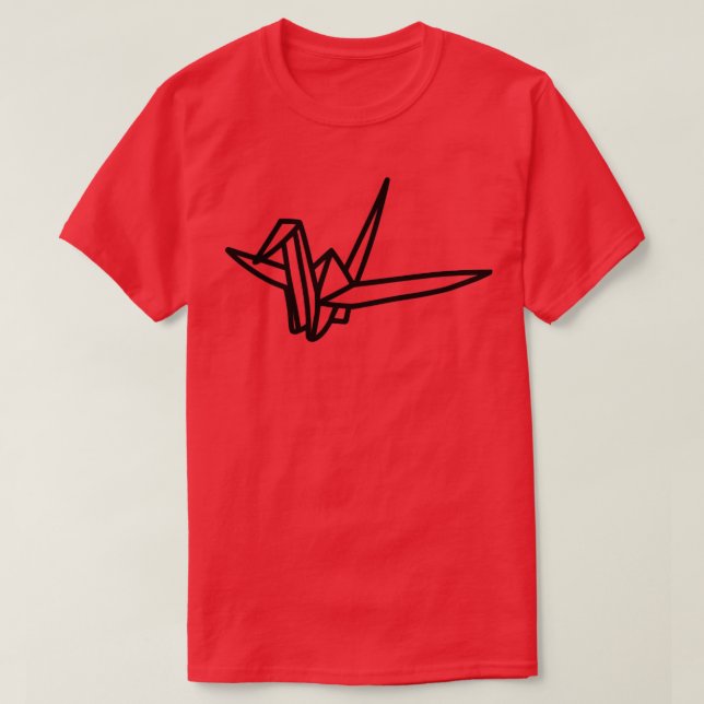 Camiseta Japanese Origami Crane 5  (Diseño del anverso)