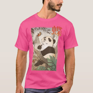 Camiseta Japanese Panda Cute Bear Japan Butterfly Animal Na