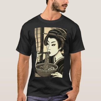Camiseta Japanese ramen kimono ukiyoe