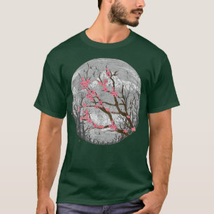 Camiseta Japanese Sakura Mountain Pink Flower Floral Cherry