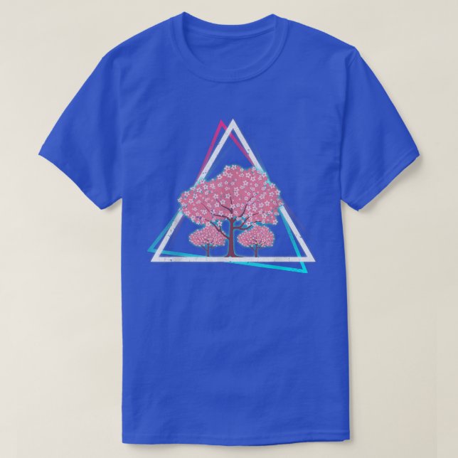 Camiseta Japanese Sakura Tree Flower Vaporwave Cherry Bloss (Diseño del anverso)