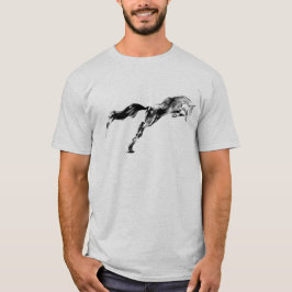 Camiseta Japanese samurai horse art equestrian sumi