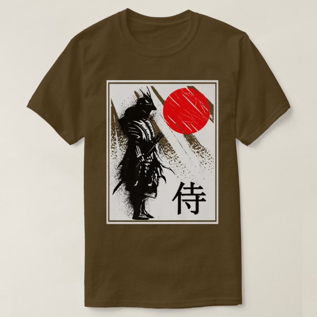 Camiseta Japanese Samurai Japan Warrior Art  (Diseño del anverso)