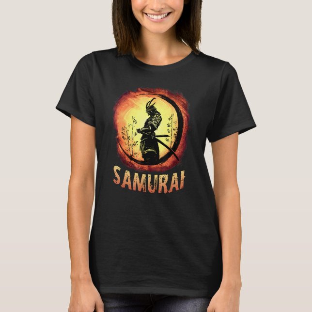 Camiseta Japanese Samurai Katana Ancient Oni Ronin Asian Wa (Anverso)