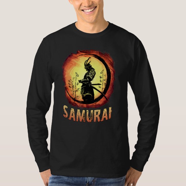 Camiseta Japanese Samurai Katana Ancient Oni Ronin Asian Wa (Anverso)