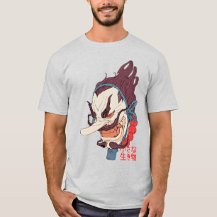 Camiseta Japanese Samurai Mask Urban Style 