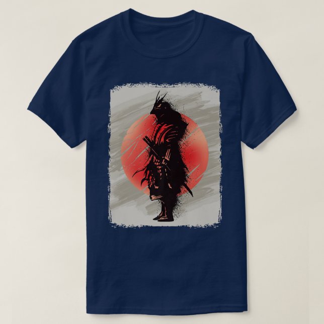 Camiseta Japanese Samurai Warrior Japan Martial Arts  (Diseño del anverso)