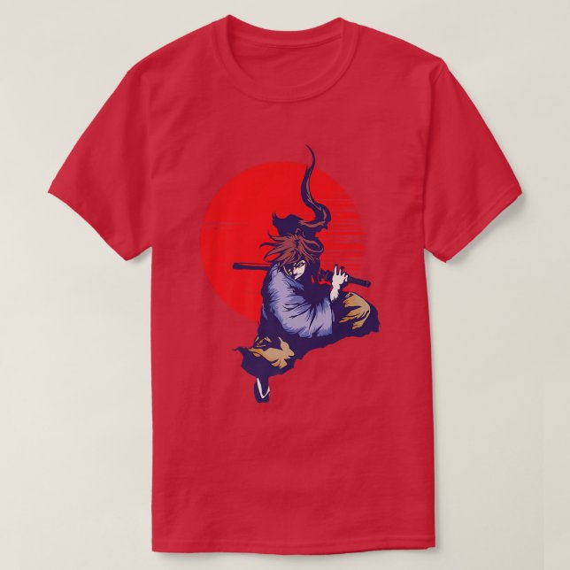 Camiseta Japanese Samurai Warrior With Sword And Bushido Co (Diseño del anverso)