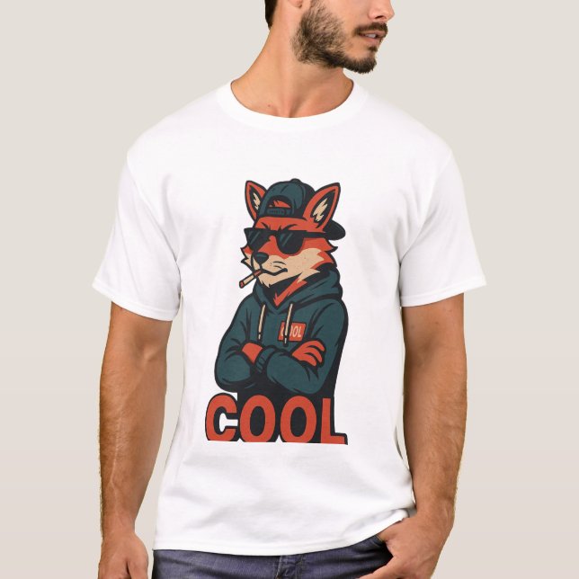 Camiseta Japanese Streetwear Fox - COOL Urban Anime  (Anverso)