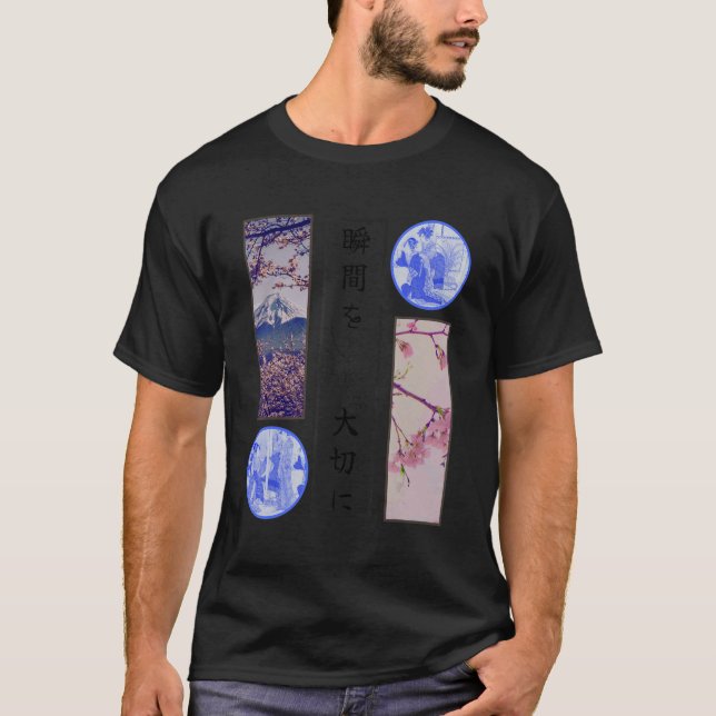 Camiseta Japanese Streetwear Men Women Lofi Vintage Graphic (Anverso)