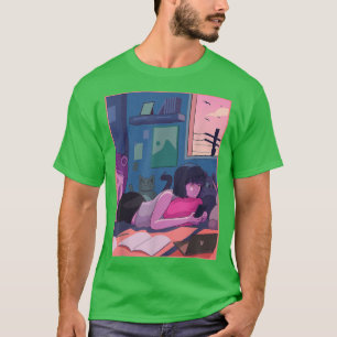 Camiseta Japanese Teenage Girl Anime Manga Graphic Art Japa