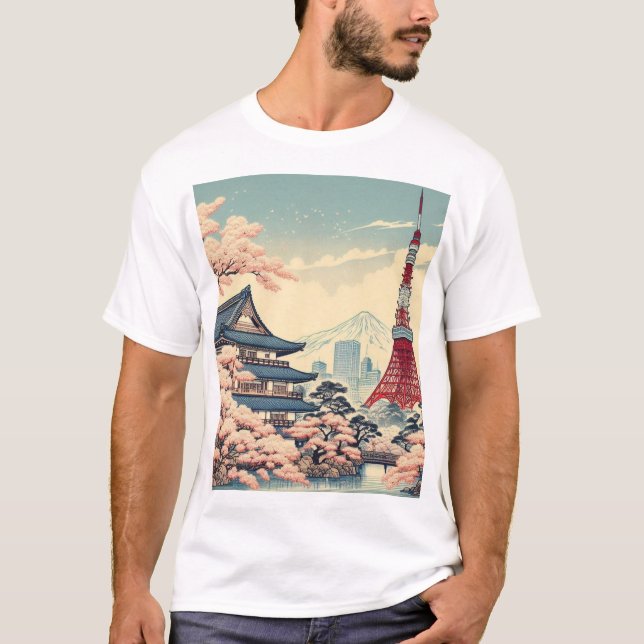 Camiseta Japanese Traditional Vintage Tokyo Cool (Anverso)