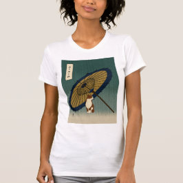 Camiseta Japanese Ukiyoe Rainy Cat
