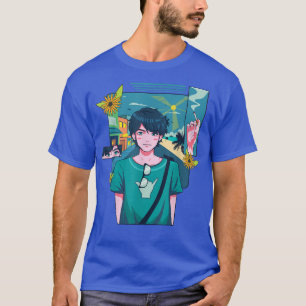 Camiseta Japón: Adolescente japonesa Anime Manga Arte Gráfi