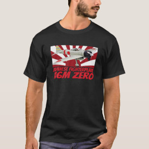 Camiseta Japón: Avión de combate A6M Zero WW2 para aves d