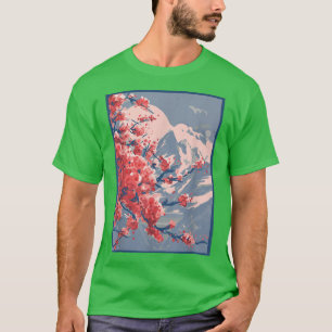 Camiseta Japón: Cerezos en flor de sakura en Japón