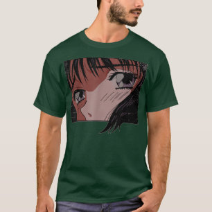 Camiseta Japón: Chica de ojos animales indie estética japon