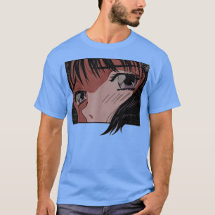 Camiseta Japón: Chica de ojos animales indie estética japon