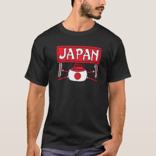 Camiseta Japón Curando hielo de baño Deporte bandera japone