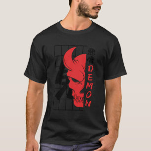 Camiseta Japón Demon Oni mascara arte frente al diablo Hara