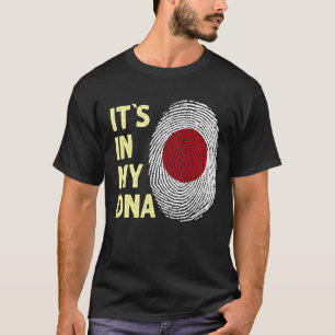 Camiseta Japón En Mi Dna, Equipo De Bandera Japonés Japón
