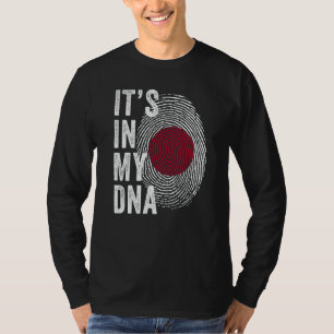 Camiseta Japón Está En Mi ADN Huella Dactilar Japonesa Boni