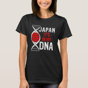 Camiseta Japón está en mi ADN Orgulloso bandera japonesa