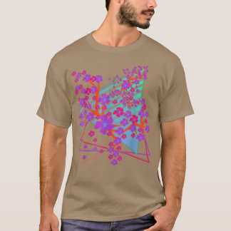 Camiseta Japón Flor Sakura Vaporwave 80's Cherry de arte re
