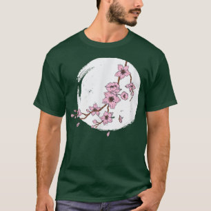 Camiseta Japón Flores de flores de luna llenas Sakura Cherr