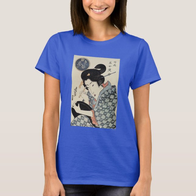 Camiseta Japón: Geisha de la capital oriental (Anverso)