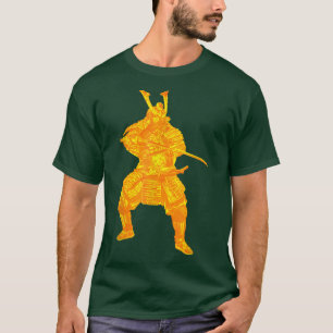 Camiseta Japón Guerrero Samurai Con Armadura De Espada Dora