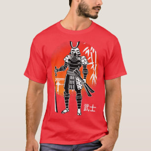 Camiseta Japón: Guerrero Samurai lucha contra Japón